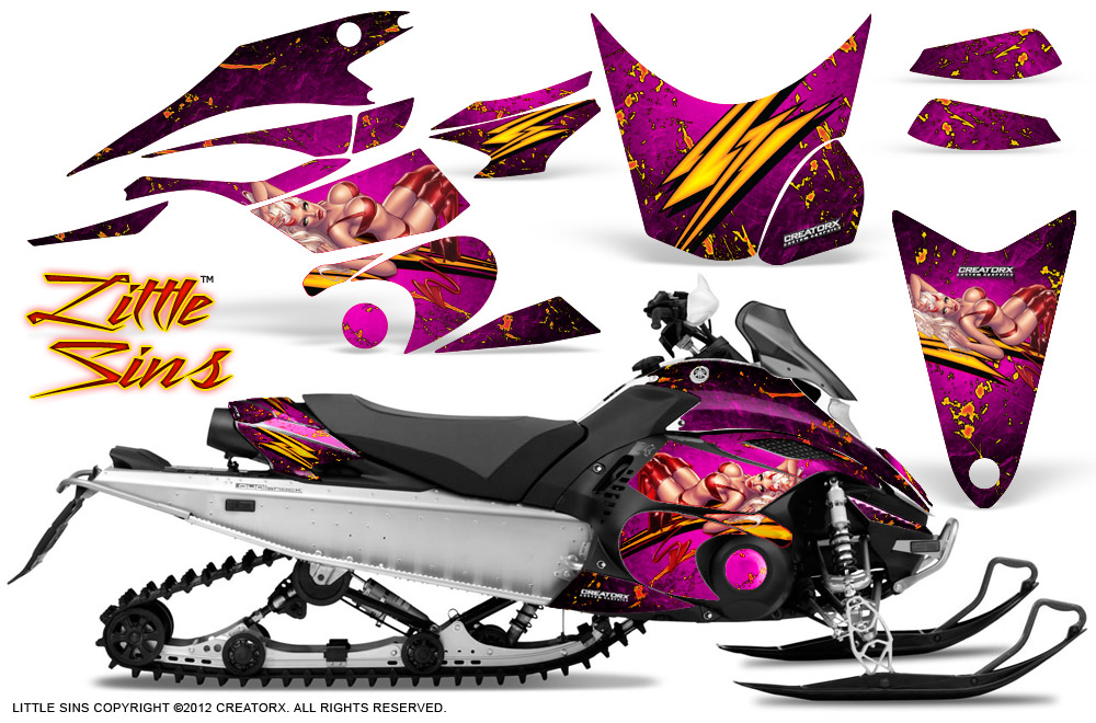 Yamaha FX Nytro 2010 Graphics Kit Little Sins Pink